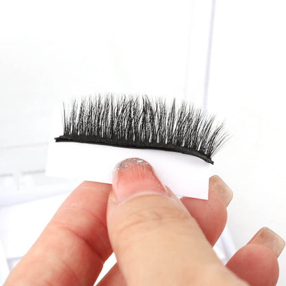 Self-adhesive false eyelashes reusable eyelash set glue-free thick