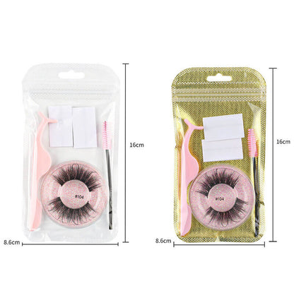 Self-adhesive false eyelashes reusable eyelash set glue-free thick