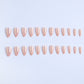 Wearable nails press on nails mermaid nail art tablets 24pcs