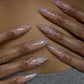 3D wear nail patch nude manicure almond shaped press on nail 24pcs