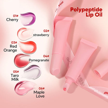 6 color polypeptide lip oil Camellia lip balm Arnica repair moisturizing anti-aging