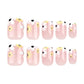 French short nails flower wearing nails fake nails removable 24pcs