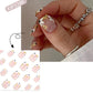 French short nails flower wearing nails fake nails removable 24pcs