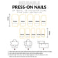 New press on nails fake nails removable nail art reuseable nail pieces