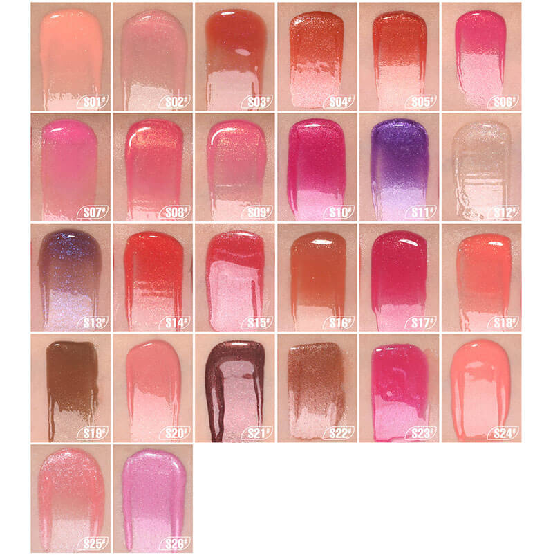 26 color lip gloss ice cream lip glaze moisturizing shimmer vegan