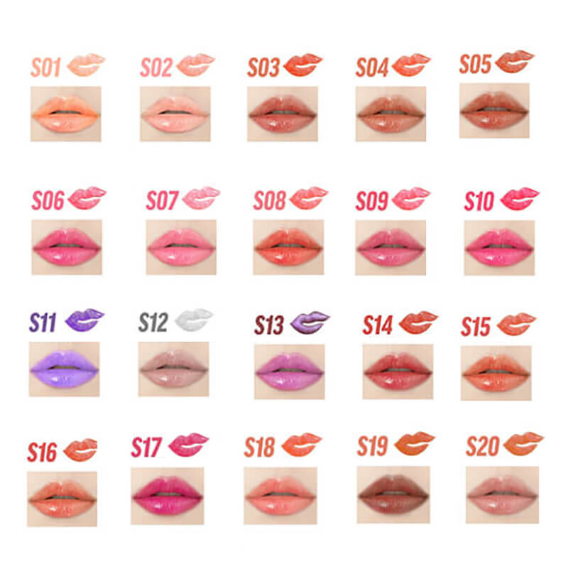 26 color lip gloss shimmer glitter lip glaze moisturizing print your logo