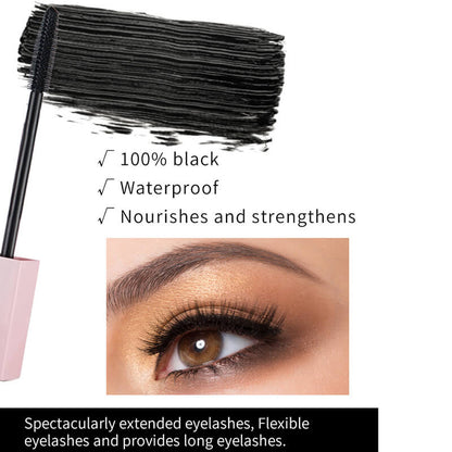 Mascara full volume waterproof thick curling smudge-free pink tube