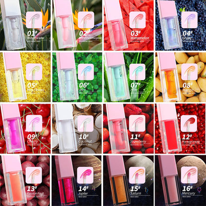 42 color lip oil botanical vegan lip plumping lipgloss vegan (color 01-30)