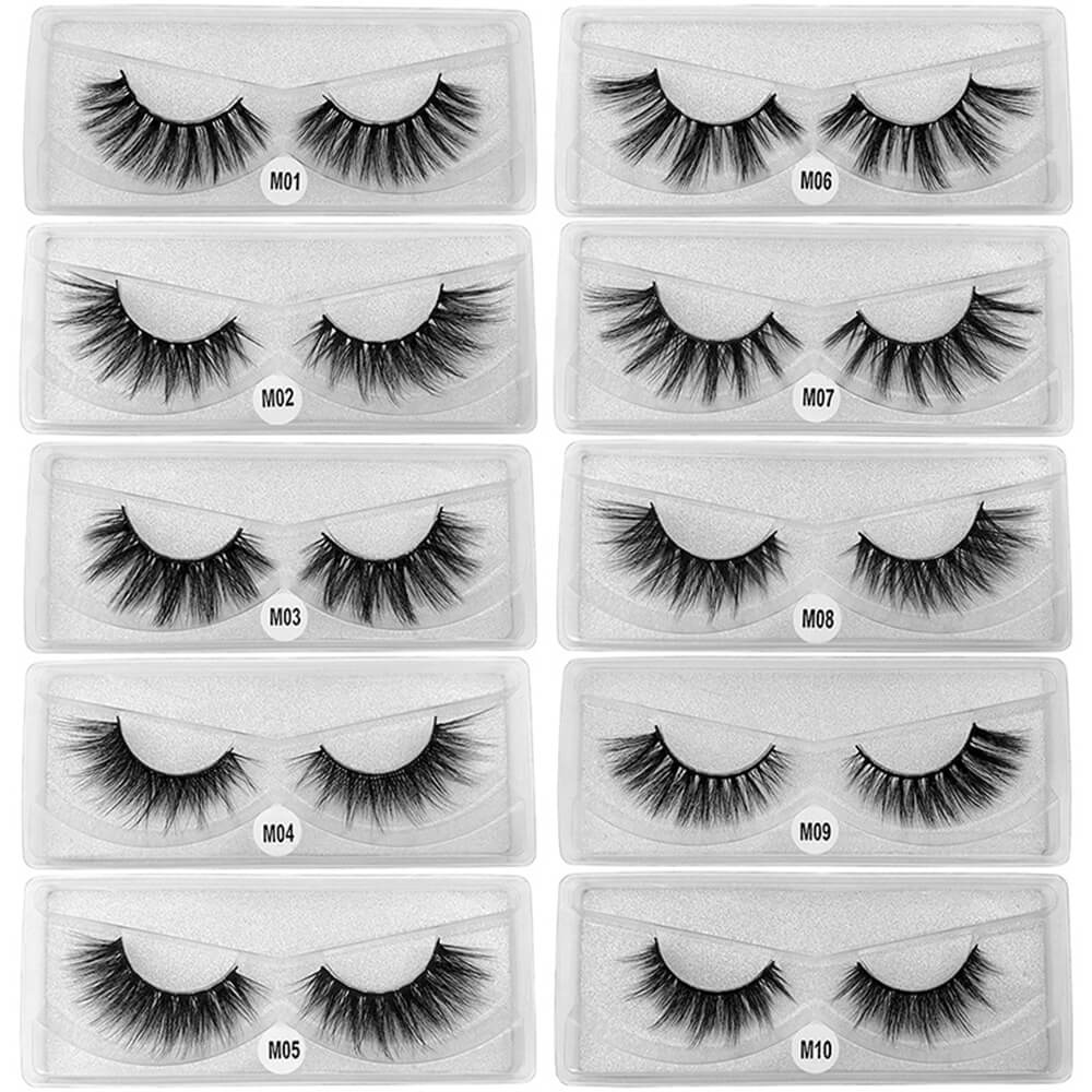 3D mink eyelash thick natural long curling