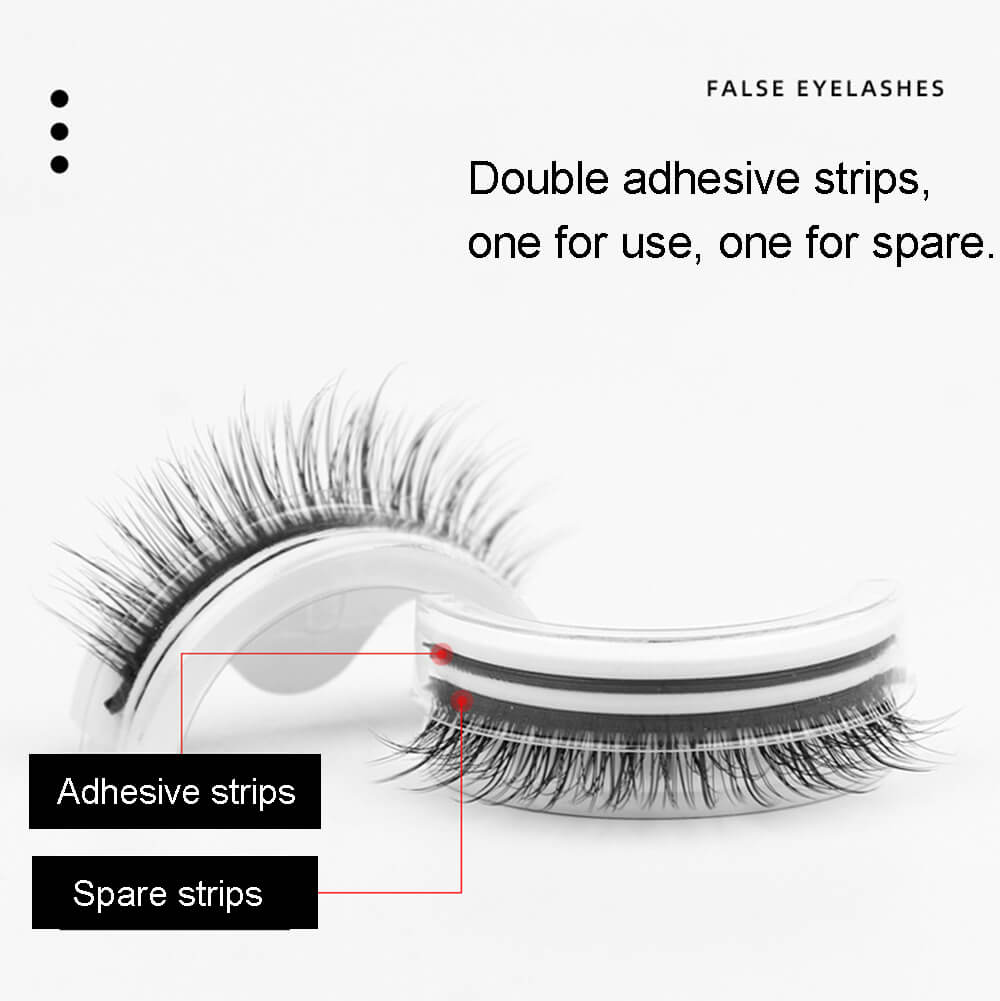 Mink eyelashes reusable self-adhesive slender