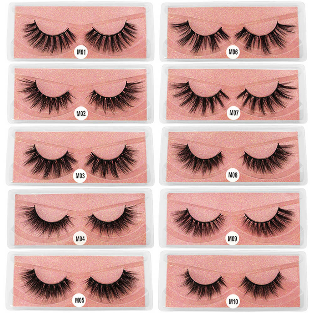 3D mink eyelash thick natural long curling