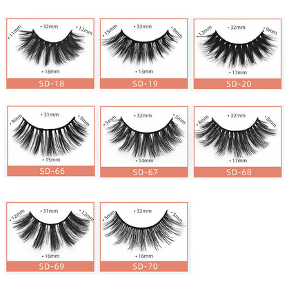 3D false eyelash mink reusable lashes thick soft natural