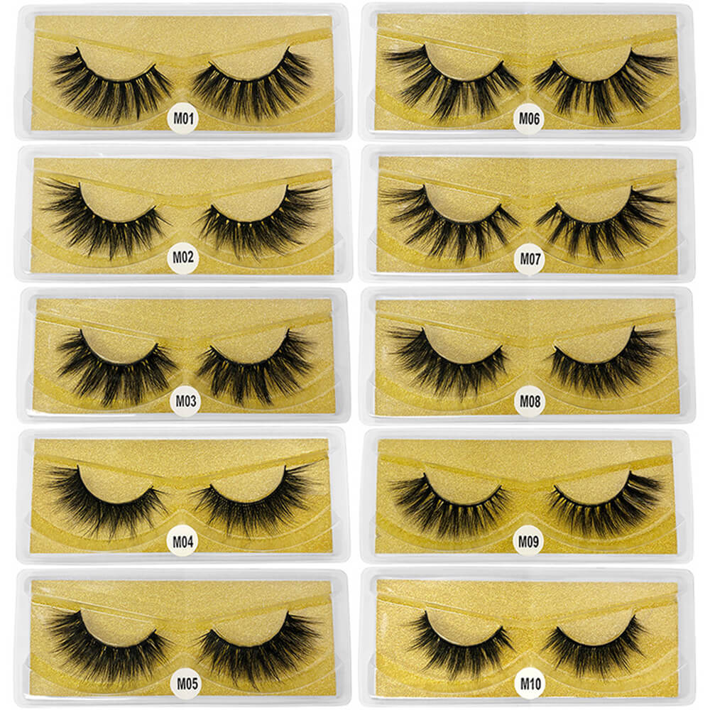 3D mink eyelash thick natural long curling