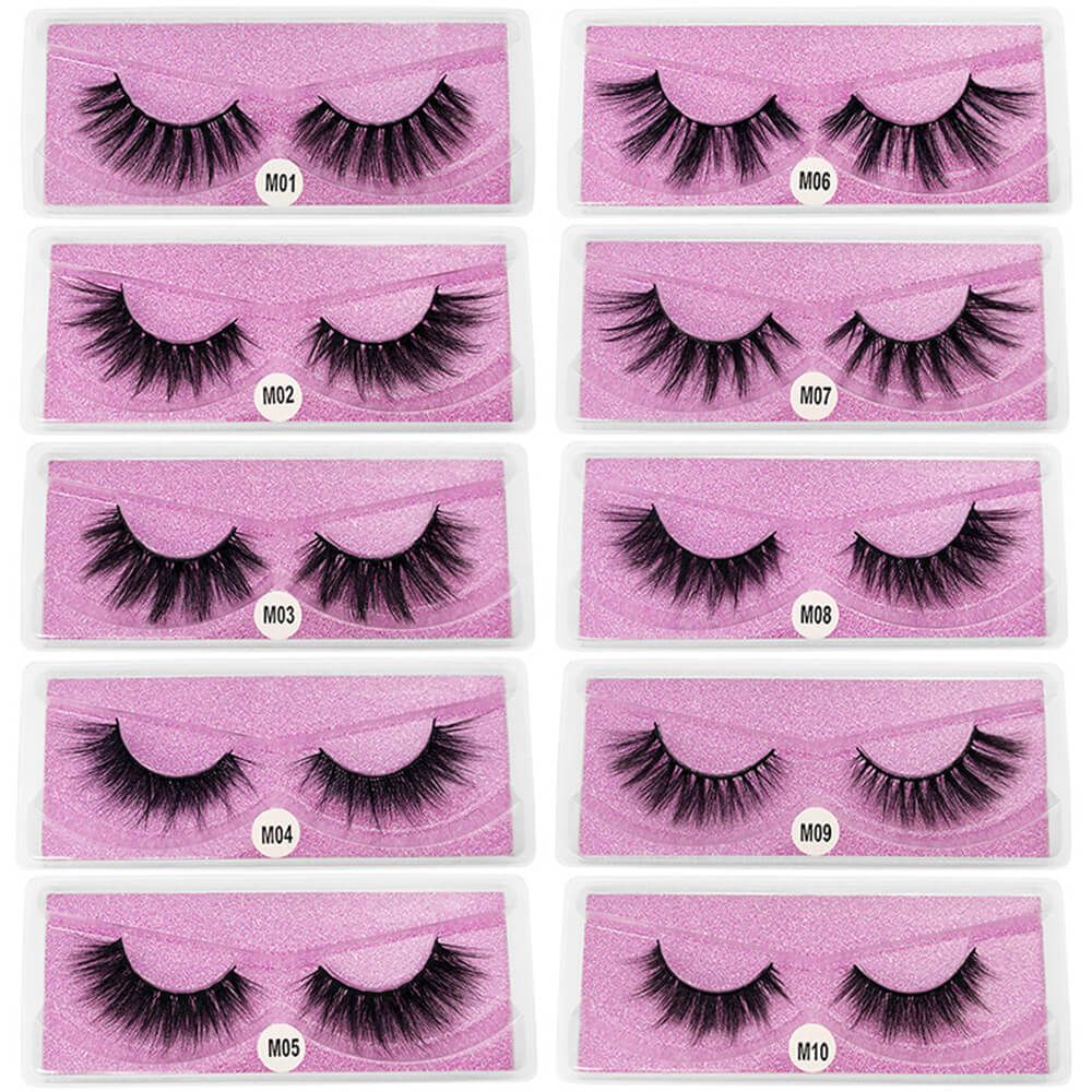 3D mink eyelash thick natural long curling