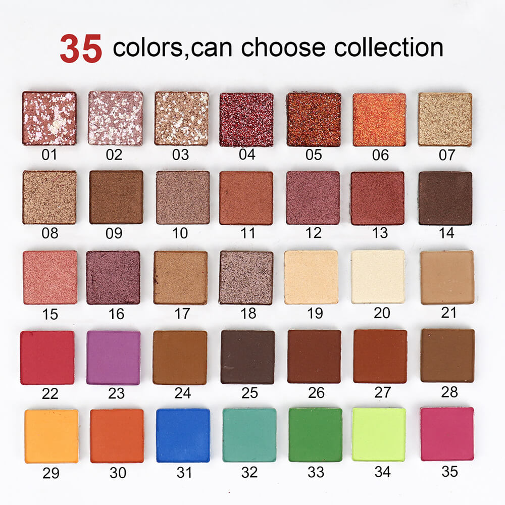 9 color eyeshadow palette high pigmented square eyeshadow