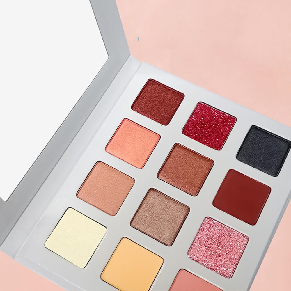 Paleta de sombras de ojos de 12 colores White Square