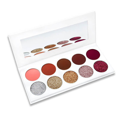 10 color eyeshadow palette matte glitter high pigmented vegan