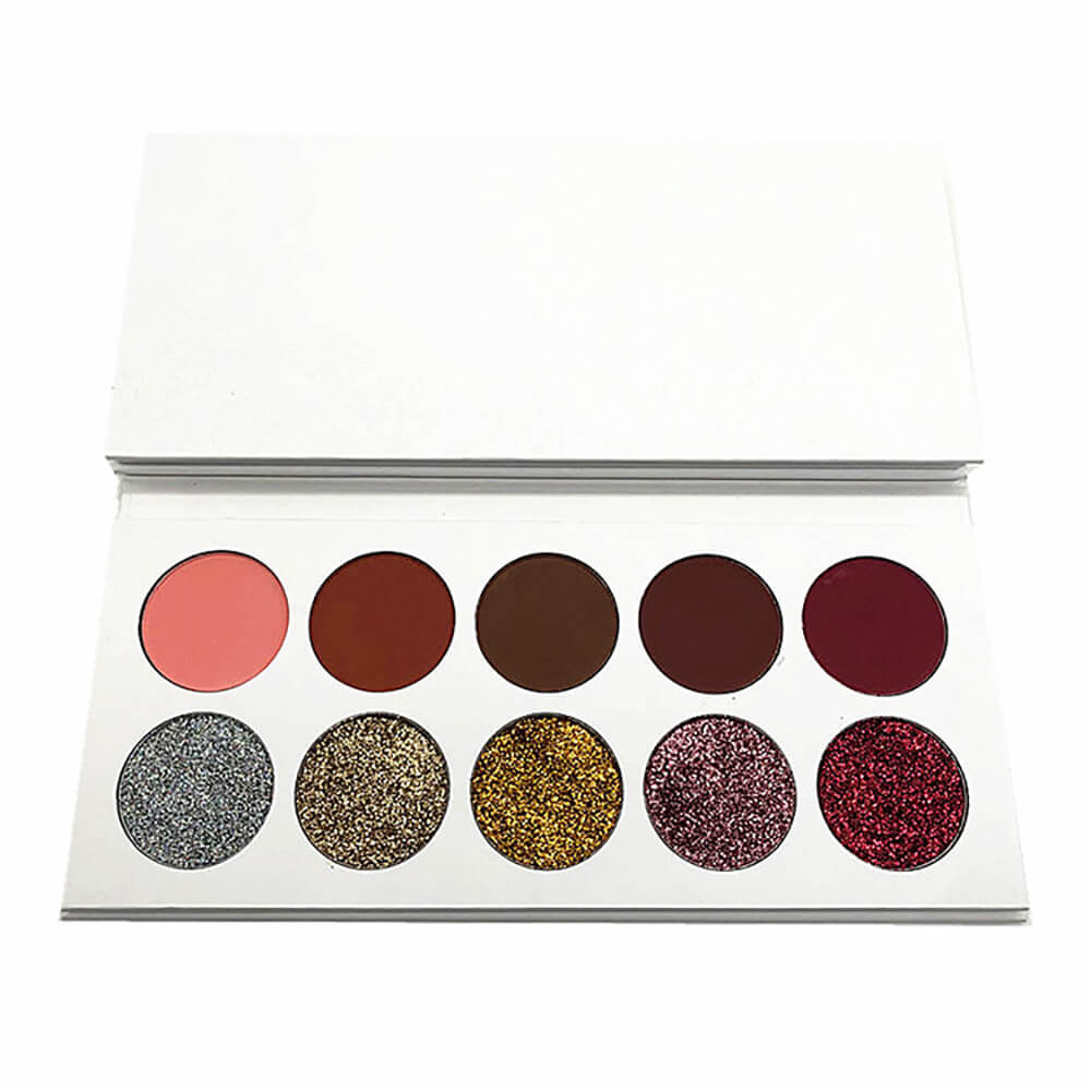 10 color eyeshadow palette matte glitter high pigmented