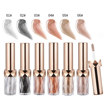 6 color liquid eyeshadow high pigmented shimmer skin friendly