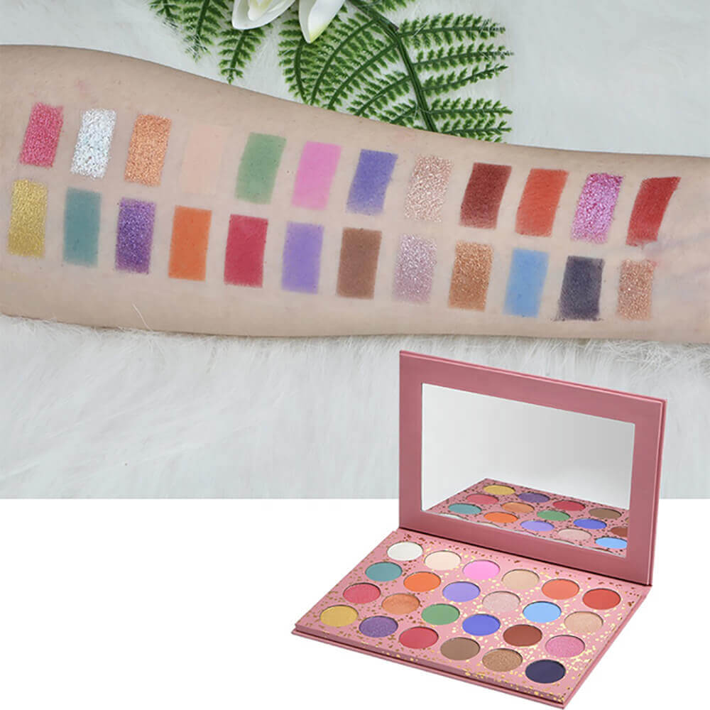 24 color eyeshadow palette pink colorful high pigmented