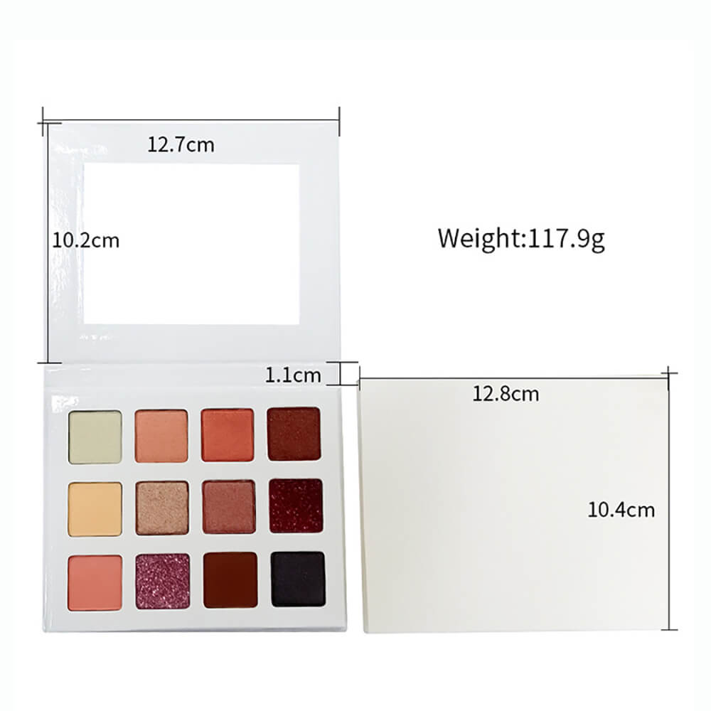 Paleta de sombras de ojos de 12 colores White Square