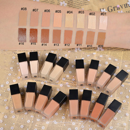 16 color matte foundation full coverage long lasting