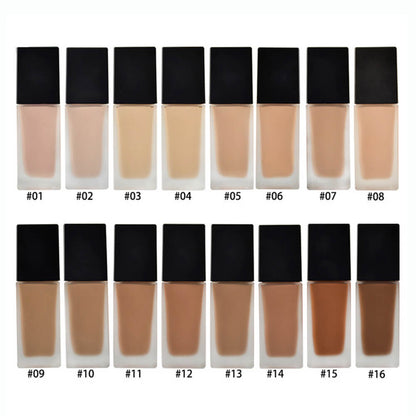 16 color matte foundation full coverage long lasting