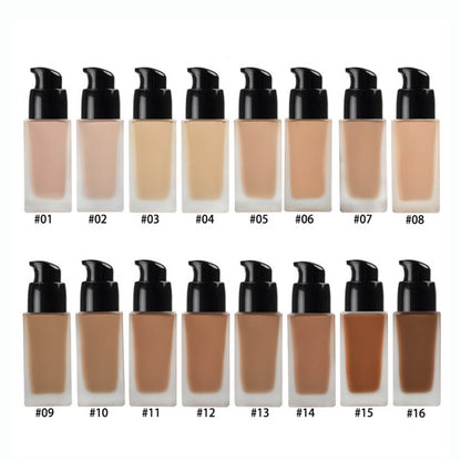 16 color matte foundation full coverage long lasting