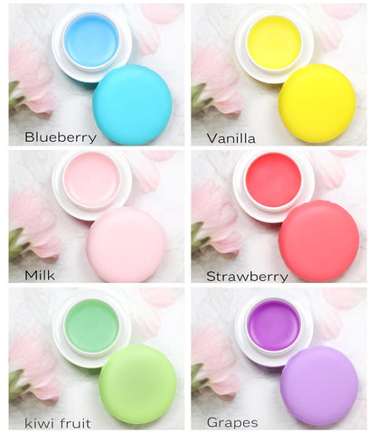 6 scent lip mask macaron exfoliate moisturizing lip care