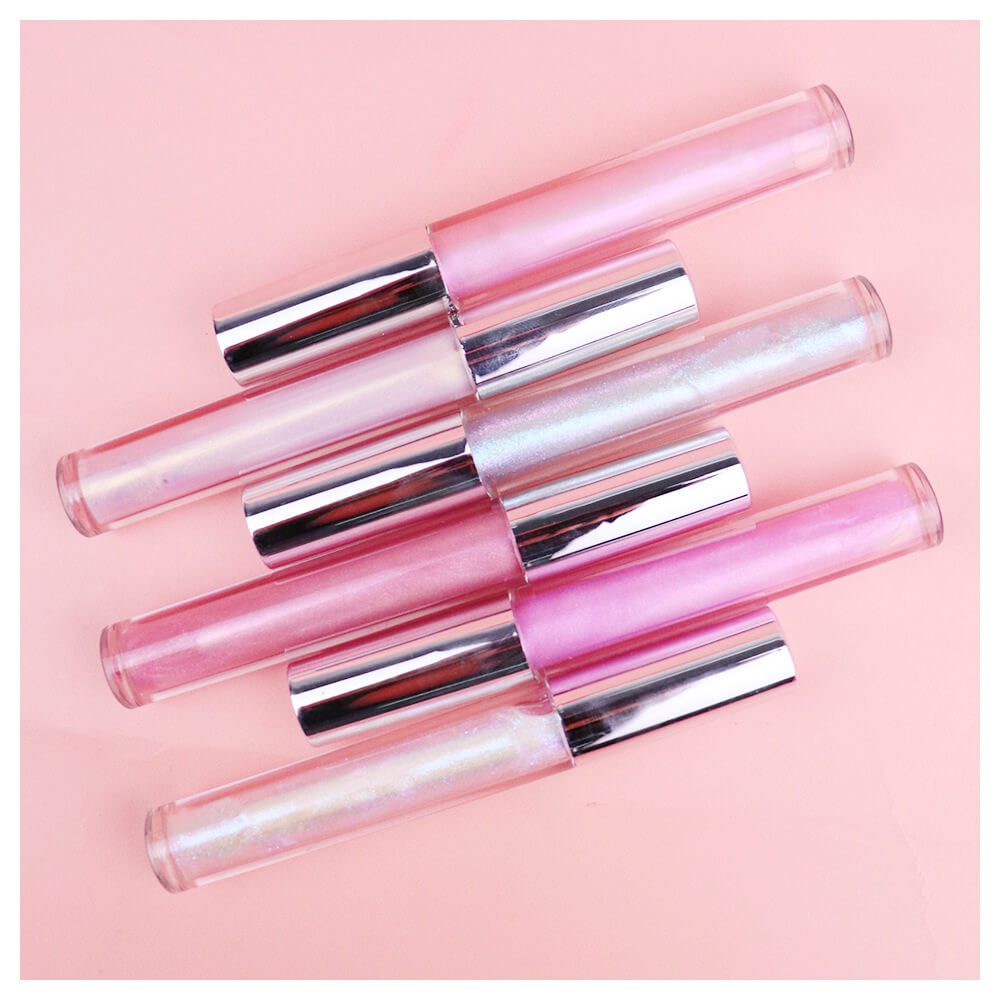 6 color lip gloss holographic shimmer vegan