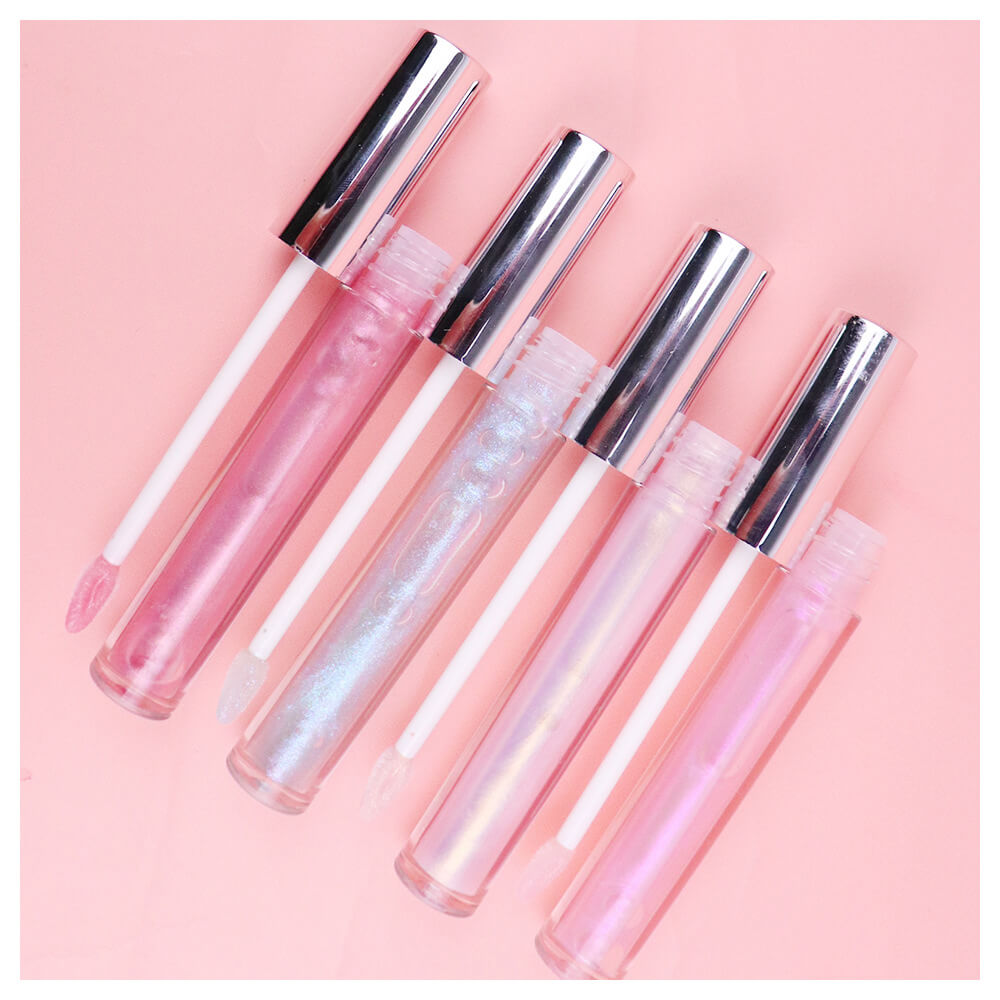 6 color lip gloss holographic shimmer vegan