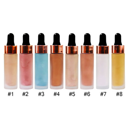 8 color liquid highlighter brighten shimmer high pigmented