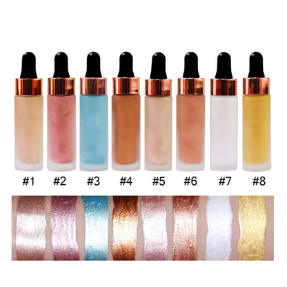 8 color liquid highlighter brighten shimmer high pigmented