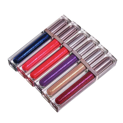 6 color matte liquid lipstick metallic chameleon long lasting waterproof