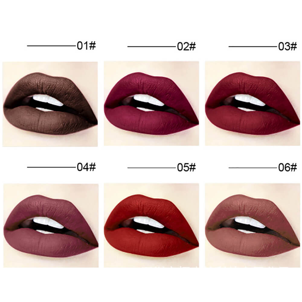 12 color liquid lipstick matte non-stick long lasting