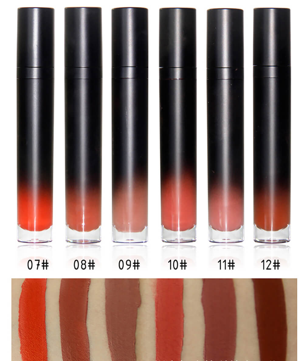 12 color liquid lipstick matte non-stick long lasting