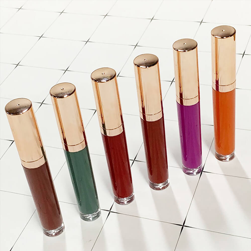 24 color liquid lipstick matte high pigmented gold tube