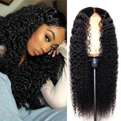 African black wigs long curly beauty hair easy to wear