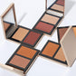 8 color dark contour powder bronzer shadow high pigmented