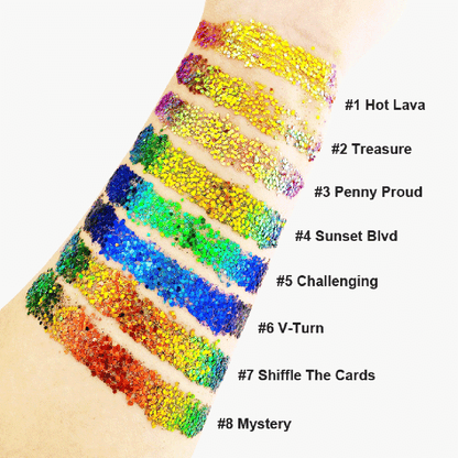 Gel de sombra de ojos de 28 colores Chameleon Glitter