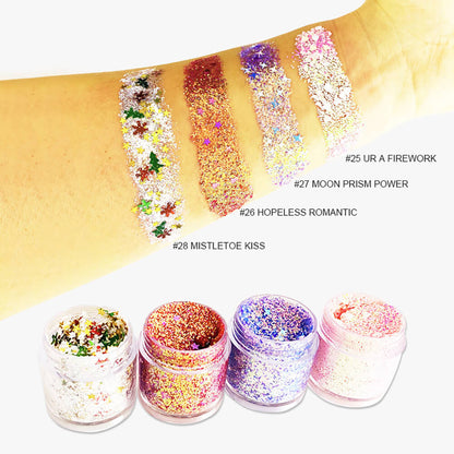 Gel de sombra de ojos de 28 colores Chameleon Glitter