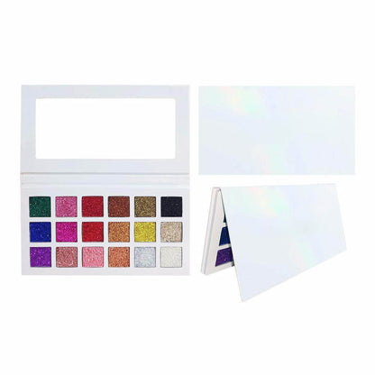 18 color glitter eyeshadow palette shinning high pigmented