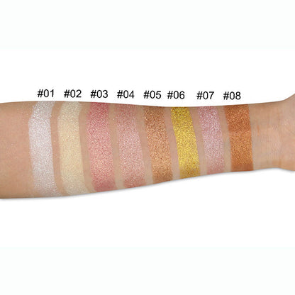 8 color loose highlighter powder brighten high pigmented