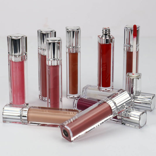 20 color nude lip gloss matte liquid lipstick long lasting silver tube