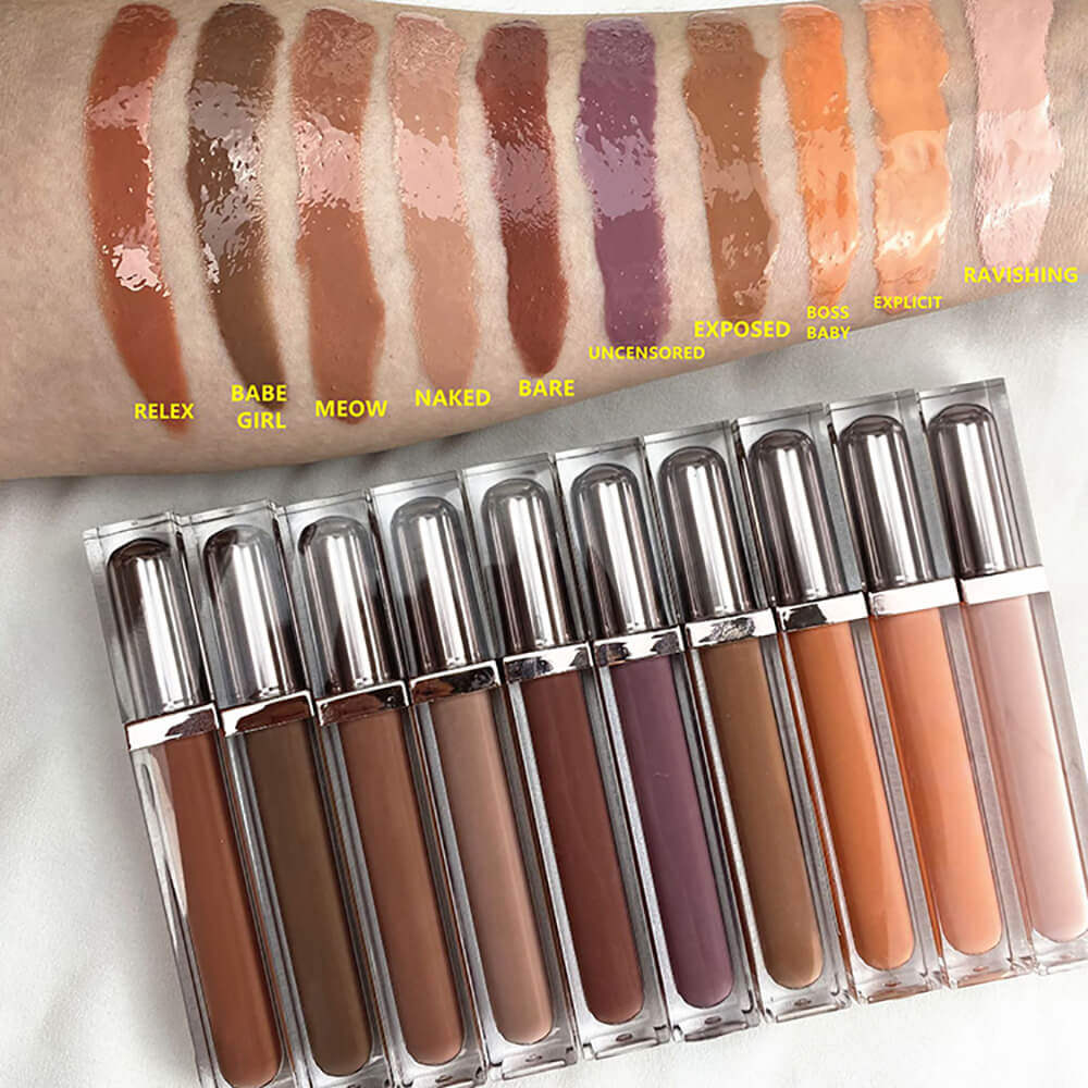 29 color dark lip gloss nude high pigmented glossy