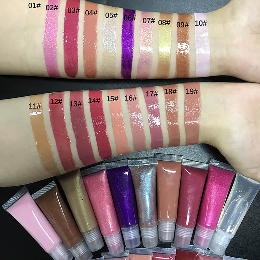 19 color jelly lip gloss nude lip plumping