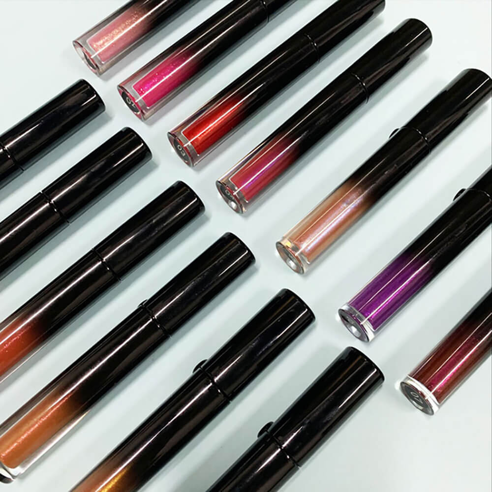 13 color lip gloss shimmer gradient tube