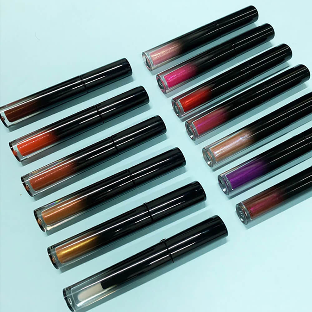 13 color lip gloss shimmer gradient tube