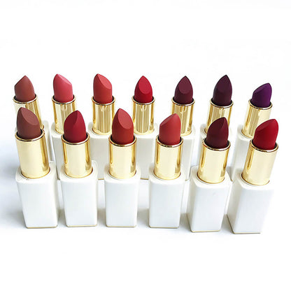 Lápiz labial mate de 13 colores Hidratante Magnético