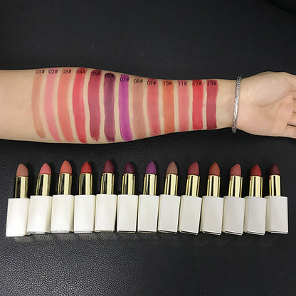 13 color matte lipstick waterproof long lasting magnetic tube